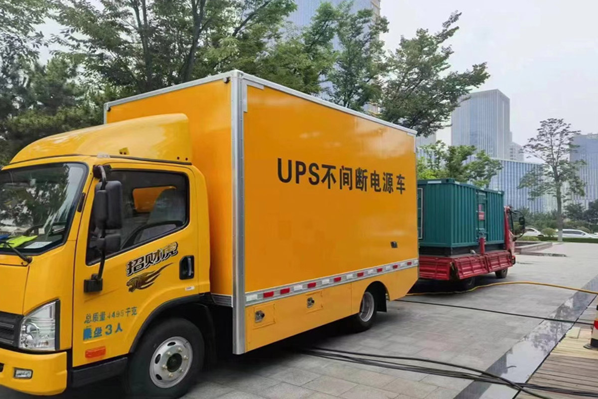郏县发电机租赁施工现场