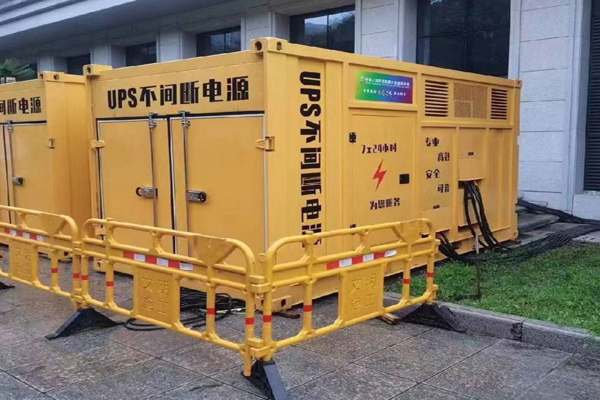 郏县发电机租赁施工现场